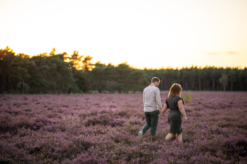 Love shoot op de Heide in Wezep